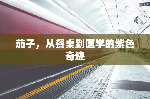 茄子，从餐桌到医学的紫色奇迹