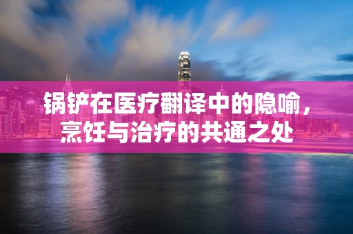 锅铲在医疗翻译中的隐喻，烹饪与治疗的共通之处