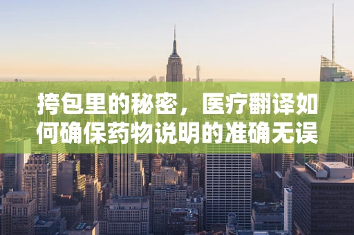 挎包里的秘密，医疗翻译如何确保药物说明的准确无误？