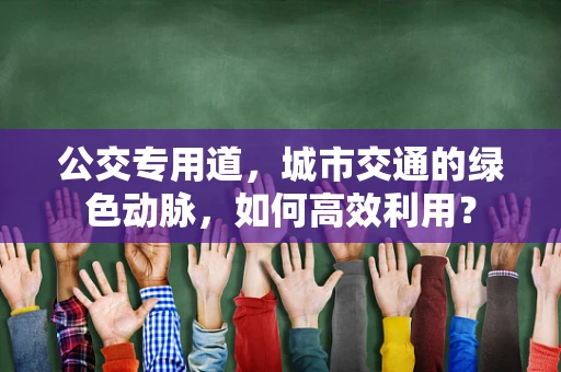 公交专用道，城市交通的绿色动脉，如何高效利用？