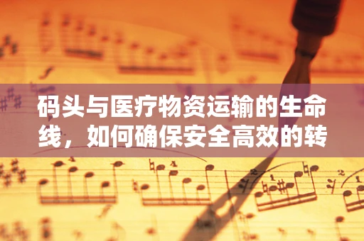 码头与医疗物资运输的生命线，如何确保安全高效的转运？