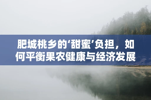 肥城桃乡的‘甜蜜’负担，如何平衡果农健康与经济发展？
