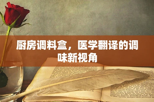厨房调料盒，医学翻译的调味新视角