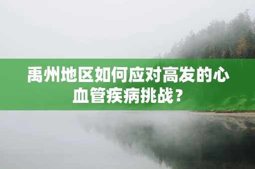 禹州地区如何应对高发的心血管疾病挑战？