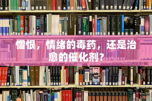 憎恨，情绪的毒药，还是治愈的催化剂？