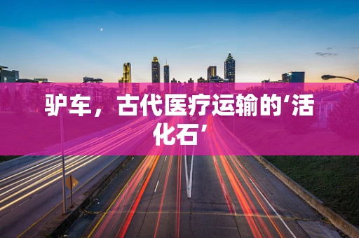 驴车，古代医疗运输的‘活化石’