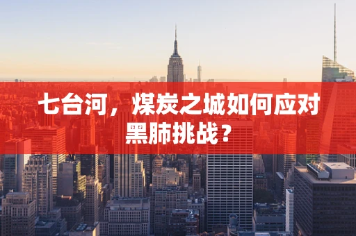 七台河，煤炭之城如何应对黑肺挑战？
