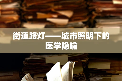 街道路灯——城市照明下的医学隐喻