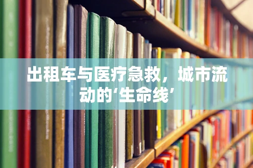 出租车与医疗急救，城市流动的‘生命线’