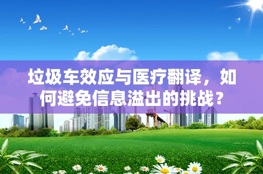 垃圾车效应与医疗翻译，如何避免信息溢出的挑战？