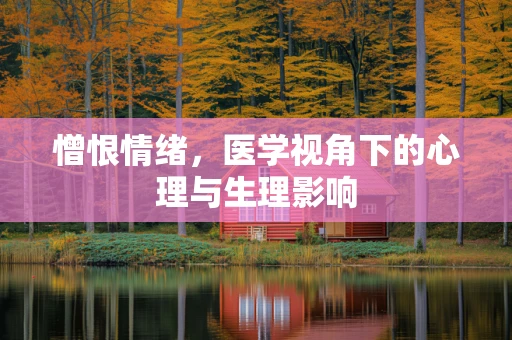 憎恨情绪，医学视角下的心理与生理影响