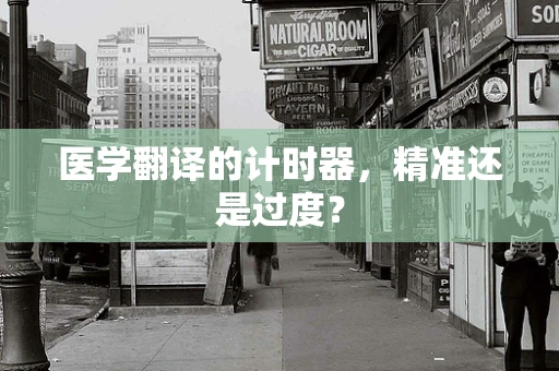 医学翻译的计时器，精准还是过度？