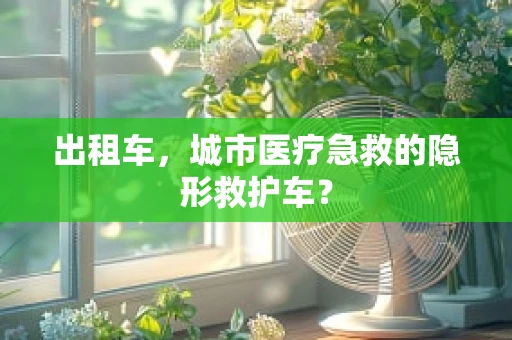 出租车，城市医疗急救的隐形救护车？