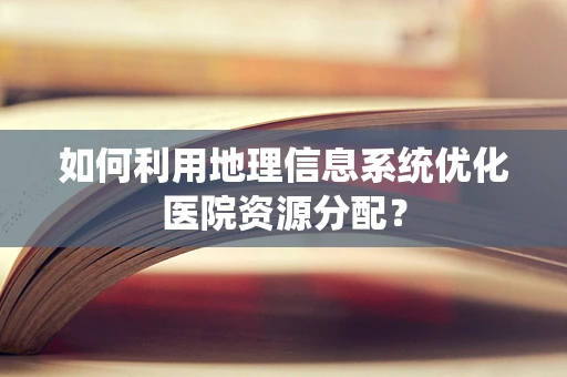 如何利用地理信息系统优化医院资源分配？