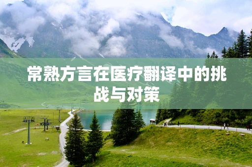 常熟方言在医疗翻译中的挑战与对策