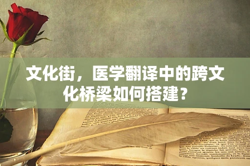 文化街，医学翻译中的跨文化桥梁如何搭建？