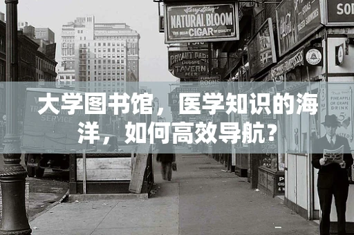 大学图书馆，医学知识的海洋，如何高效导航？