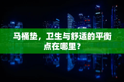 马桶垫，卫生与舒适的平衡点在哪里？