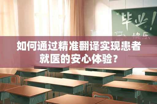如何通过精准翻译实现患者就医的安心体验？