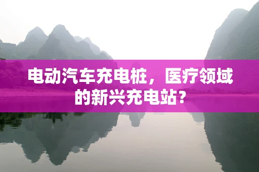 电动汽车充电桩，医疗领域的新兴充电站？