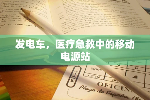 发电车，医疗急救中的移动电源站