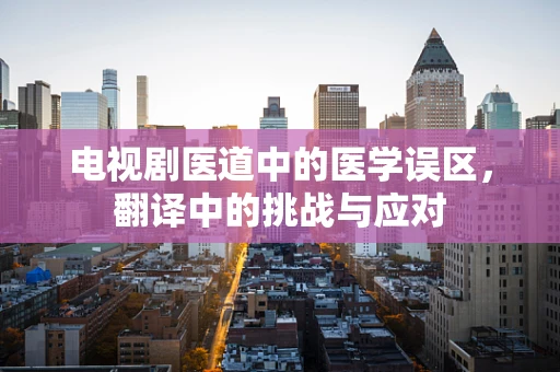 电视剧医道中的医学误区，翻译中的挑战与应对