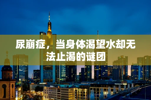 尿崩症，当身体渴望水却无法止渴的谜团