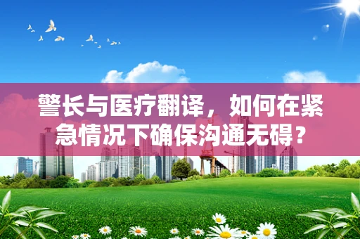警长与医疗翻译，如何在紧急情况下确保沟通无碍？