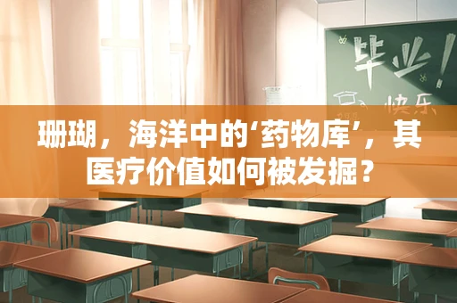 珊瑚，海洋中的‘药物库’，其医疗价值如何被发掘？