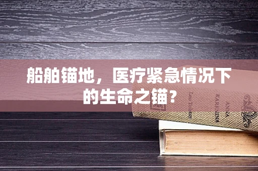 船舶锚地，医疗紧急情况下的生命之锚？