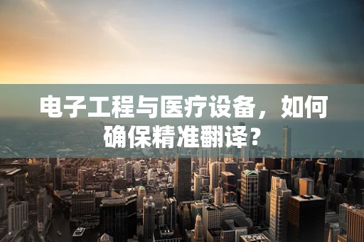 电子工程与医疗设备，如何确保精准翻译？