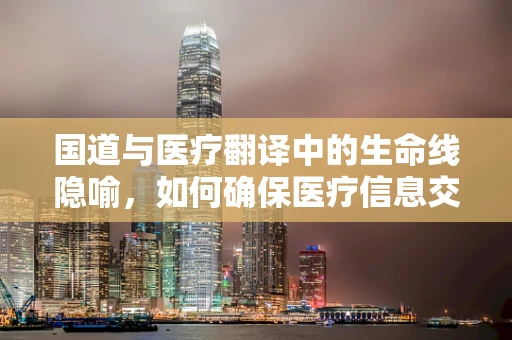 国道与医疗翻译中的生命线隐喻，如何确保医疗信息交流的畅通无阻？