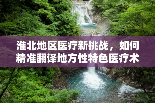 淮北地区医疗新挑战，如何精准翻译地方性特色医疗术语？