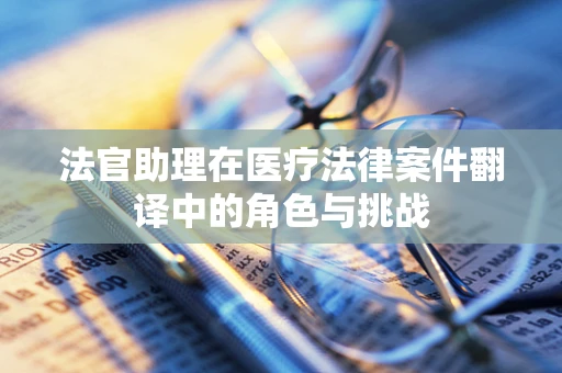 法官助理在医疗法律案件翻译中的角色与挑战