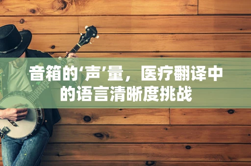 音箱的‘声’量，医疗翻译中的语言清晰度挑战