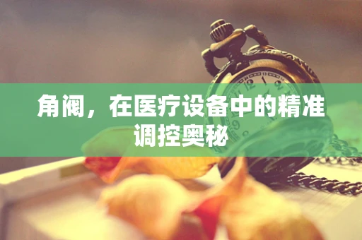 角阀，在医疗设备中的精准调控奥秘