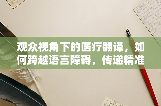 观众视角下的医疗翻译，如何跨越语言障碍，传递精准医疗信息？