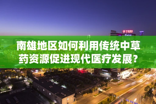 南雄地区如何利用传统中草药资源促进现代医疗发展？