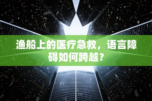 渔船上的医疗急救，语言障碍如何跨越？