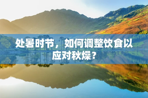 处暑时节，如何调整饮食以应对秋燥？
