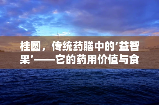 桂圆，传统药膳中的‘益智果’——它的药用价值与食用禁忌知多少？