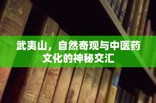 武夷山，自然奇观与中医药文化的神秘交汇
