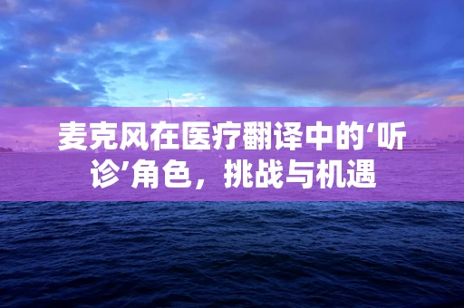 麦克风在医疗翻译中的‘听诊’角色，挑战与机遇