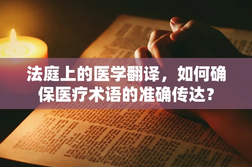 法庭上的医学翻译，如何确保医疗术语的准确传达？