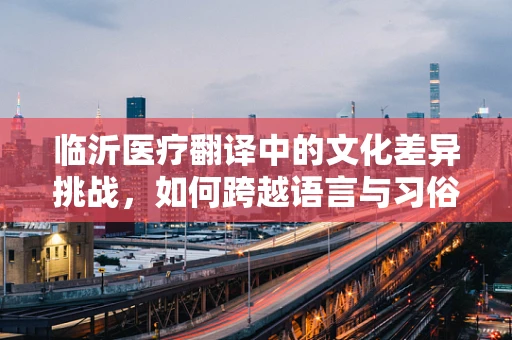 临沂医疗翻译中的文化差异挑战，如何跨越语言与习俗的鸿沟？