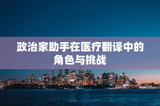 政治家助手在医疗翻译中的角色与挑战