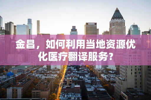 金昌，如何利用当地资源优化医疗翻译服务？