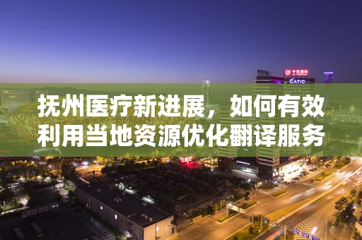 抚州医疗新进展，如何有效利用当地资源优化翻译服务？