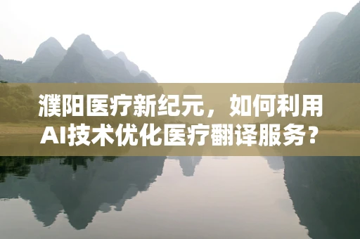 濮阳医疗新纪元，如何利用AI技术优化医疗翻译服务？