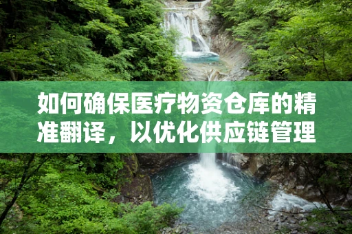 如何确保医疗物资仓库的精准翻译，以优化供应链管理？